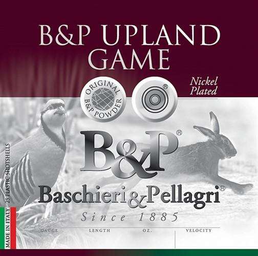 Ammunition Baschiere&Pellagri USA Inc. Ready Series 12Gauge B&P Upland Game G 12 ga. 2 3/4in 1 1/4oz-4 shot 1400fps 25 rds/box ammo • Model: Ready Series